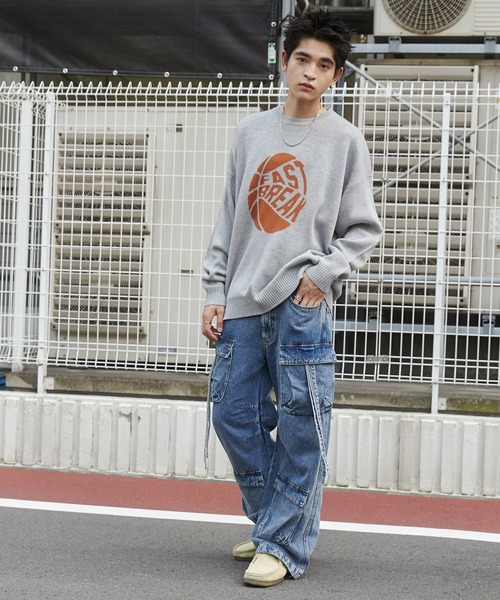 WEGO（ウィゴー）の「WEGO/マルチポケットデニムパンツ（デニムパンツ・メンズ・ブラック系2/コバルトブルー・LARGE/MEDIUM）」の8枚目の写真