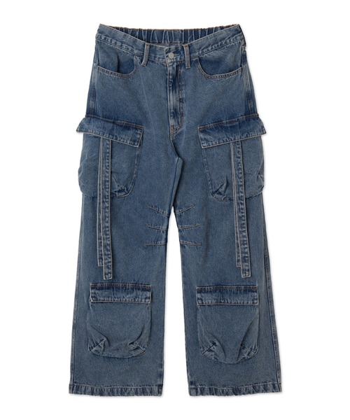 WEGO（ウィゴー）の「WEGO/マルチポケットデニムパンツ（デニムパンツ・メンズ・ブラック系2/コバルトブルー・LARGE/MEDIUM）」の20枚目の写真