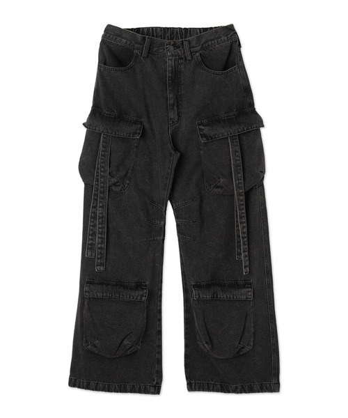 WEGO（ウィゴー）の「WEGO/マルチポケットデニムパンツ（デニムパンツ・メンズ・ブラック系2/コバルトブルー・LARGE/MEDIUM）」の21枚目の写真