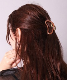BAYBLO | (SB)韓国風 ニュアンス カーブ バンス ヘアクリップ(バレッタ/ヘアクリップ)