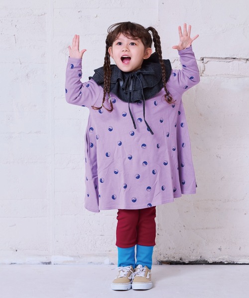 MARKEY'S（マーキーズ）の「キャンディーペーパーナガソデワンピース（ワンピース・キッズ・ラベンダー/ブラック/オフホワイト/イエロー/パープル/レッド・140/130/100/95/90/80/120/110）」の14枚目の写真