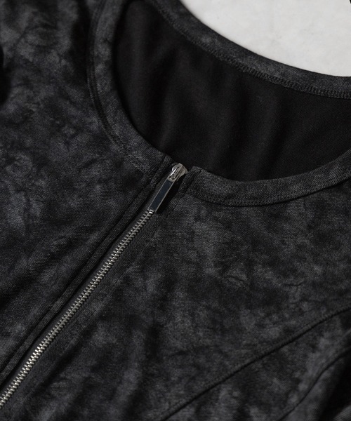 カーディガン 「 ２color 」ダブルジップヴィンテージカットソーカーディガン ／  double zip vintage cut sew card me+em select カーディガン 「 2color 」ダブルジップ