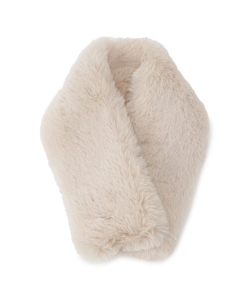 OPAQUE.CLIP（オペークドットクリップ）の「◆【マグネット仕様】フェイクファーミニティペット（ストール/ショール・レディース・ブラック/ライトベージュ/オフホワイト/グレー/ダークブラウン・00）」の5枚目の写真