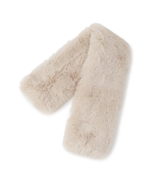 OPAQUE.CLIP（オペークドットクリップ）の「◆【マグネット仕様】フェイクファーミニティペット（ストール/ショール・レディース・ブラック/ライトベージュ/オフホワイト/グレー/ダークブラウン・00）」の8枚目の写真