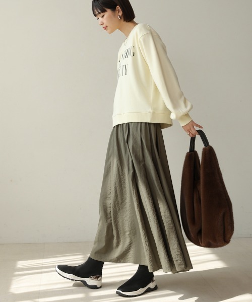 Bou Jeloud（ブージュルード）の「ロゴプリントスウェット（スウェット・レディース・杢グレー/ブラック/アイボリー・FREE）」の9枚目の写真