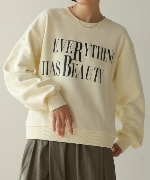 Bou Jeloud（ブージュルード）の「ロゴプリントスウェット（スウェット・レディース・杢グレー/ブラック/アイボリー・FREE）」の11枚目の写真