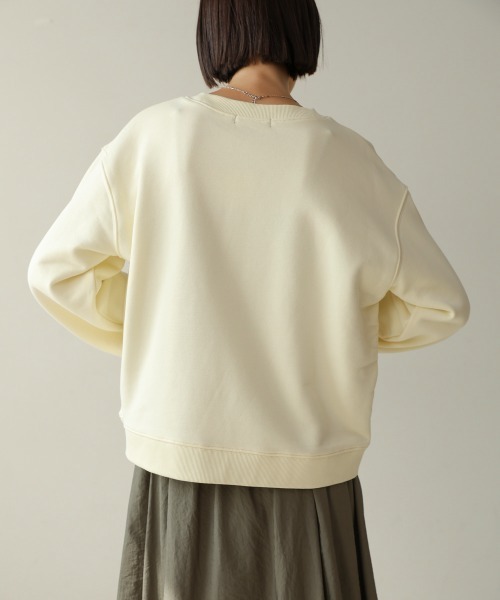 Bou Jeloud（ブージュルード）の「ロゴプリントスウェット（スウェット・レディース・杢グレー/ブラック/アイボリー・FREE）」の12枚目の写真