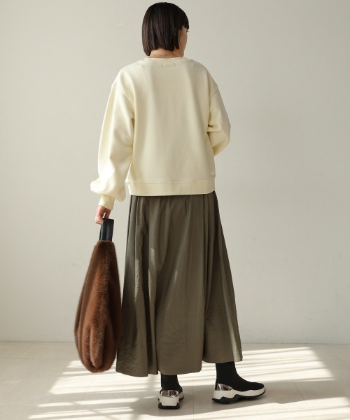 Bou Jeloud（ブージュルード）の「ロゴプリントスウェット（スウェット・レディース・杢グレー/ブラック/アイボリー・FREE）」の13枚目の写真