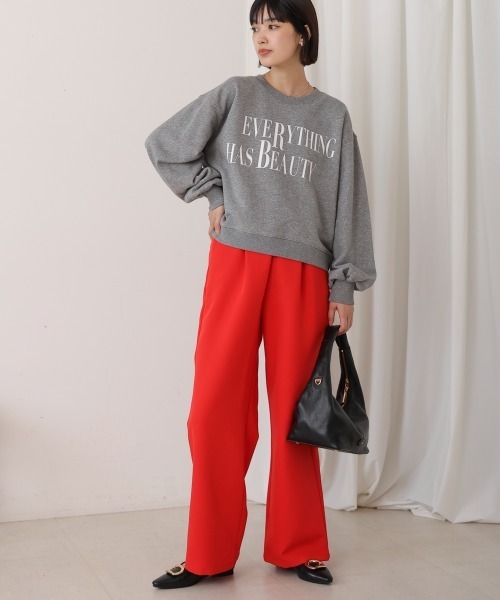 Bou Jeloud（ブージュルード）の「ロゴプリントスウェット（スウェット・レディース・杢グレー/ブラック/アイボリー・FREE）」の16枚目の写真