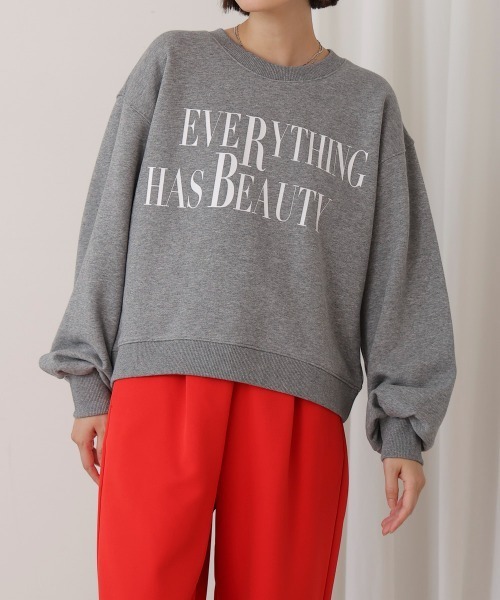 Bou Jeloud（ブージュルード）の「ロゴプリントスウェット（スウェット・レディース・杢グレー/ブラック/アイボリー・FREE）」の17枚目の写真