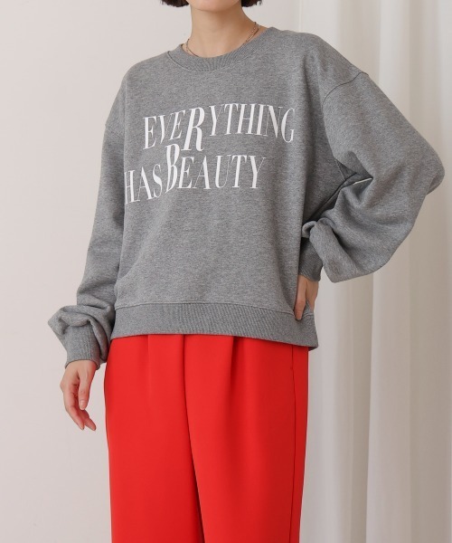 Bou Jeloud（ブージュルード）の「ロゴプリントスウェット（スウェット・レディース・杢グレー/ブラック/アイボリー・FREE）」の22枚目の写真