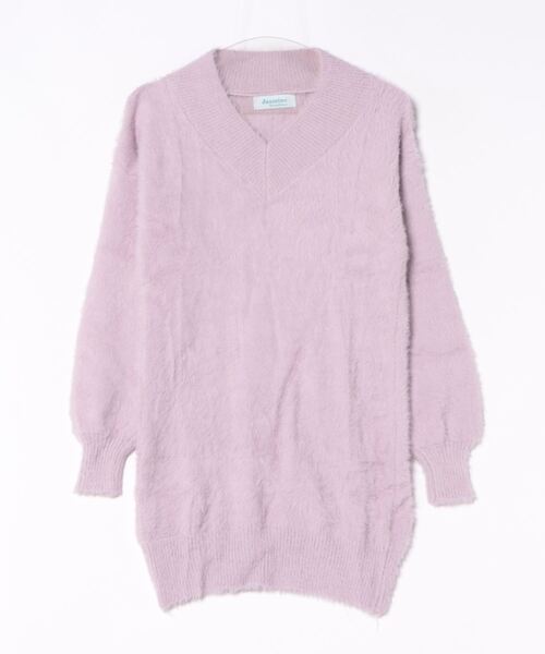 セール】【Jasmine】シャギーニットプルオーバーワンピース