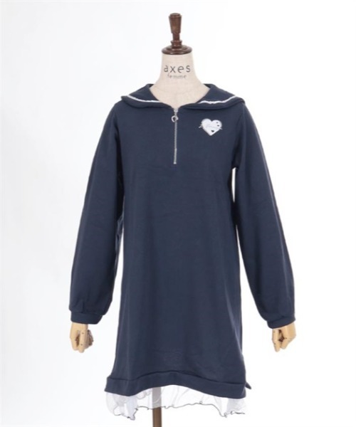 axes femme（アクシーズファム）の「ジップセーラーパーカー