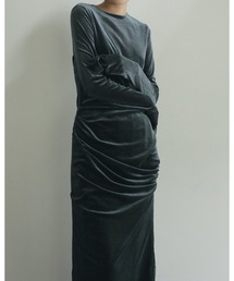 ワンピース anuke Velour Mesh Onepiece anuke（アンヌーク）の「Velour Mesh Onepiece（ワンピース