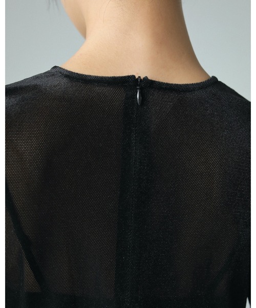 anuke（アンヌーク）の「Velour Mesh Onepiece（ワンピース