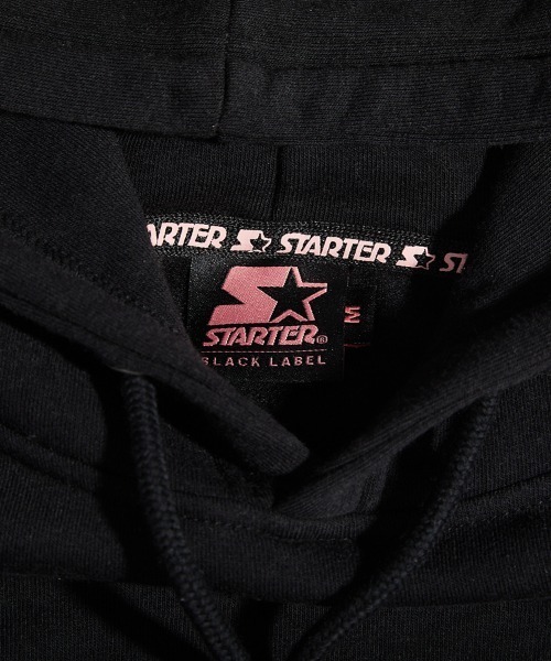 STARTER BLACK LABEL（スターターブラックレーベル）の「STARTER BLACK LABEL 裏起毛ショート丈裾ロゴテープ付プルオーバーパーカー（パーカー・レディース・ブラック/カーキ/ベージュ/ホワイト・M/L）」の8枚目の写真