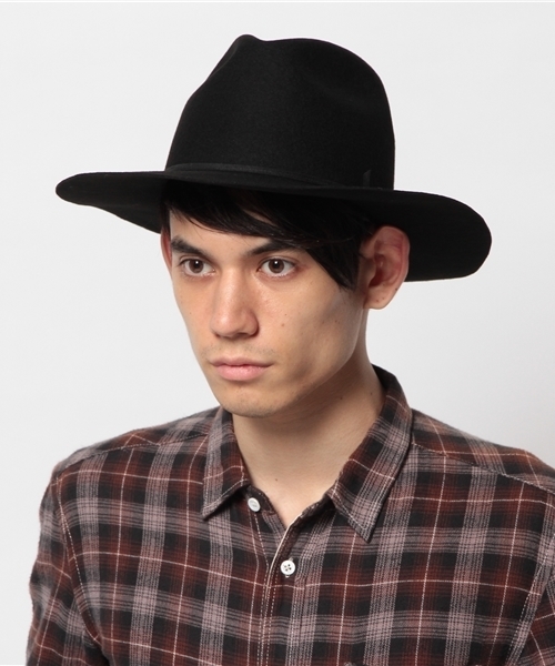 Lui's(ルイス)の「C-PLUS HEADWEARS(シープラス・ヘッドウェアーズ) ロングブリムハット(ハット・メンズ・ブラック/キャメル/クリーム・FREE)」の4枚目の写真