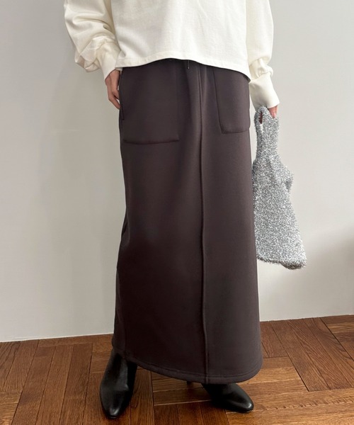 【セール】裏起毛タイトスカート（スカート）｜DOUX ARCHIVES（ドゥアルシーヴ）