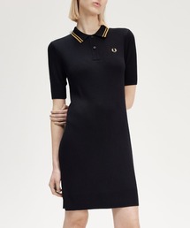 FRED PERRY（フレッドペリー）の「Ribbed Knitted Shirt Dress