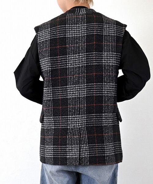 raterate　美品formo フォルモ　チェックベスト　ジレ 美品】 yori / ヨリ | グレンチェックジレ ベスト | F | グレー