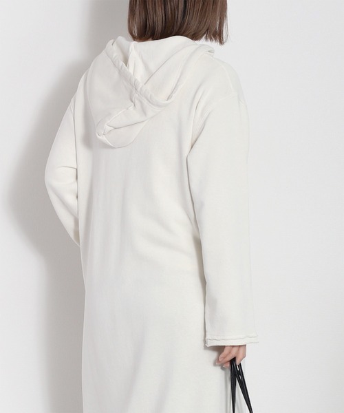 cepo（セポ）の「〈セットアップ対応〉16/10 裏毛ハーフジップスウェットワンピース（ワンピース・レディース・オフホワイト/チャコール・M）」の22枚目の写真