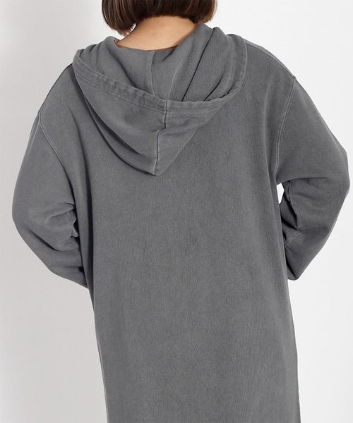cepo（セポ）の「〈セットアップ対応〉16/10 裏毛ハーフジップスウェットワンピース（ワンピース・レディース・オフホワイト/チャコール・M）」の11枚目の写真