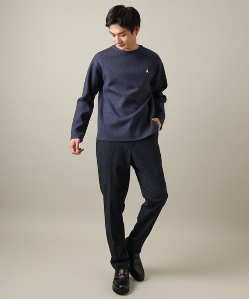 a.v.v(アーヴェヴェ)の「【ON/OFF兼用】スマートシャンブレー裏起毛スラックス(セットアップ可)(スラックス・メンズ・ネイビー/ブラック/チャコールグレー・44/48/46/50/52)」の14枚目の写真