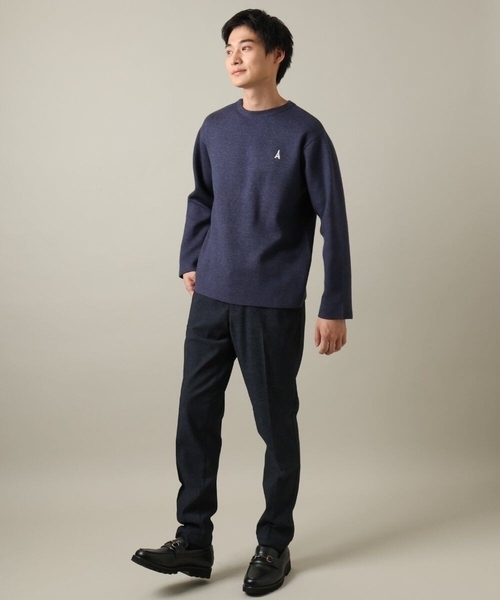 a.v.v(アーヴェヴェ)の「【ON/OFF兼用】スマートシャンブレー裏起毛スラックス(セットアップ可)(スラックス・メンズ・ネイビー/ブラック/チャコールグレー・44/48/46/50/52)」の15枚目の写真