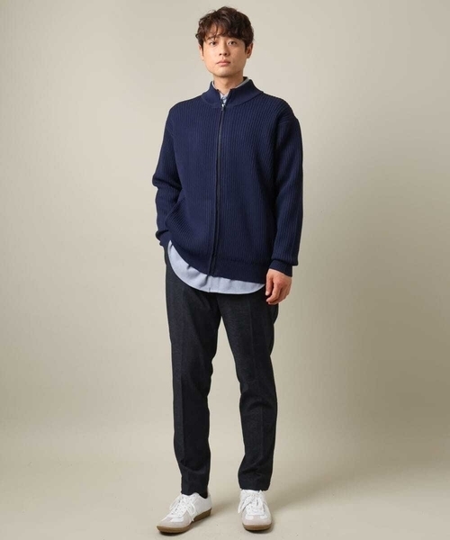 a.v.v(アーヴェヴェ)の「【ON/OFF兼用】スマートシャンブレー裏起毛スラックス(セットアップ可)(スラックス・メンズ・ネイビー/ブラック/チャコールグレー・44/48/46/50/52)」の19枚目の写真