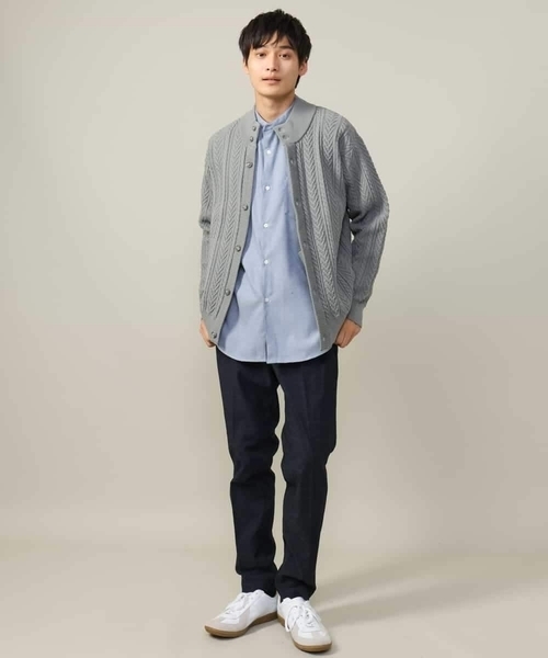 a.v.v(アーヴェヴェ)の「【ON/OFF兼用】スマートシャンブレー裏起毛スラックス(セットアップ可)(スラックス・メンズ・ネイビー/ブラック/チャコールグレー・44/48/46/50/52)」の22枚目の写真