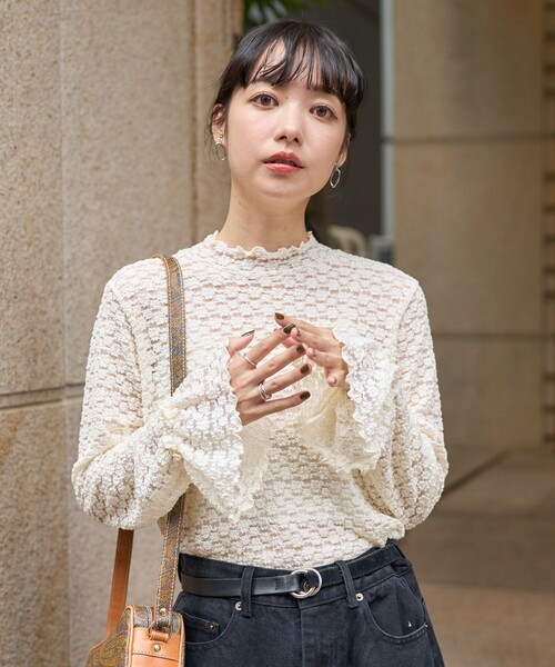 FREAK'S STORE(フリークスストア)の「長袖カットソー(Tシャツ/カットソー・レディース・ホワイト・フリ-)」の13枚目の写真