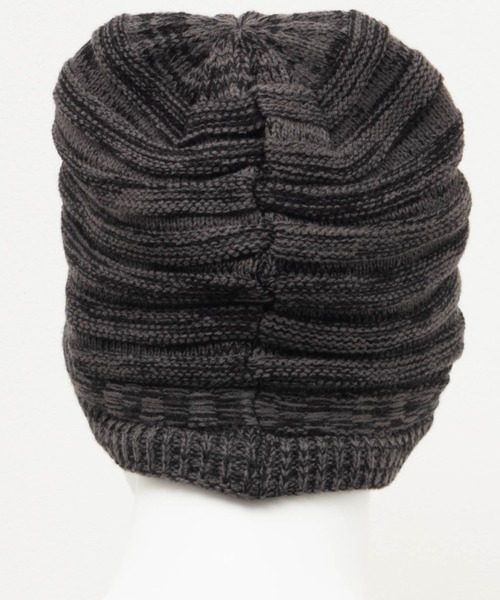 EDWIN（エドウィン）の「EDWIN バルーンロゴニットワッチ（ニットキャップ/ビーニー・メンズ・ブラック/グレー・フリー）」の8枚目の写真