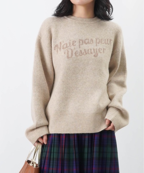 LUCA/LADY LUCK LUCA（ルカ/レディラックルカ）の「LC/LLL もちもちロゴニットプルオーバー / クルーネックロゴニット（ニット/セーター・レディース・ブラック/グレー/ベージュ・FREE）」の18枚目の写真