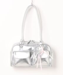 frunco（フランコ）の「リボンチャーム付き合皮ショルダーバッグ（ショルダーバッグ）」