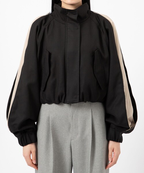 UNITED TOKYO（ユナイテッドトウキョウ）の「ジップアップブルゾンジャケット（ブルゾン・レディース・ブラック/グリーン・FREE）」の10枚目の写真