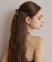 Mela Bianca（メラビアンカ）の「Mela Bianca/メラビアンカ 韓国 パール マーブル マット クロークリップ デボラ ヘアクリップ バレッタ バンスクリップ ヘアアクセサリー Debora Claw Clip S（バレッタ/ヘアクリップ）」