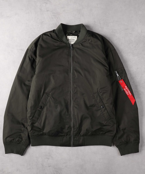 Right-on（ライトオン）の「フード中綿MA-1（MA-1・メンズ・ネイビー/オリーブ/ブラック・M/XL）」の10枚目の写真