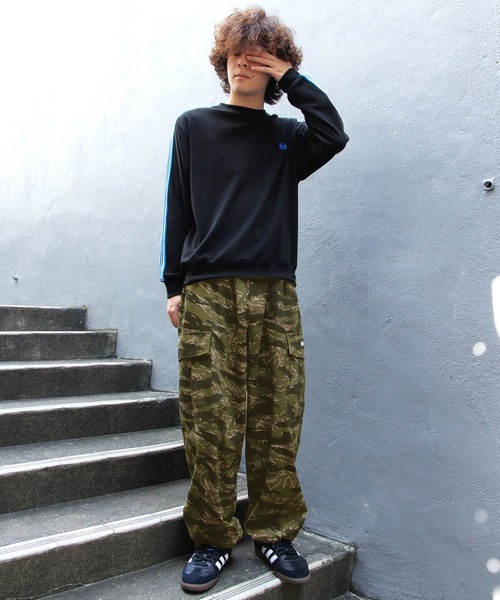 GLAZOS（グラソス）の「【大人向けサイズあり】ワイドカーゴパンツ（その他パンツ・キッズ・チャコールグレー/マルチ・M/S/LL/L）」の3枚目の写真