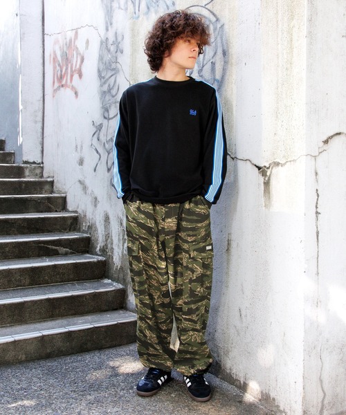 GLAZOS（グラソス）の「【大人向けサイズあり】ワイドカーゴパンツ（その他パンツ・キッズ・チャコールグレー/マルチ・M/S/LL/L）」の4枚目の写真