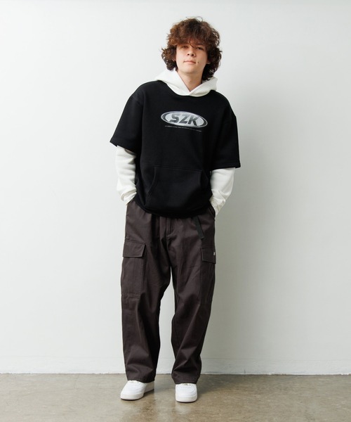 GLAZOS（グラソス）の「【大人向けサイズあり】ワイドカーゴパンツ（その他パンツ・キッズ・チャコールグレー/マルチ・M/S/LL/L）」の7枚目の写真