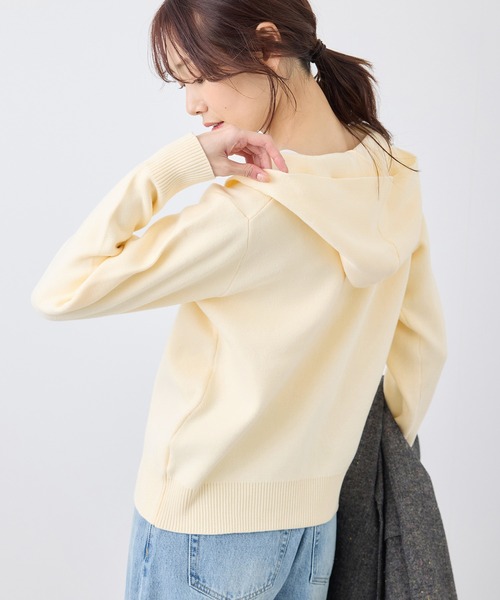 ROPE' PICNIC（ロペピクニック）の「Wジップニットフーディー（パーカー・レディース・ブラウン/グレー系その他/キナリ・38）」の15枚目の写真