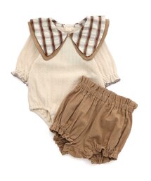 Ampersand | ビッグカラーロンパス&ブルマセット(ロンパース)