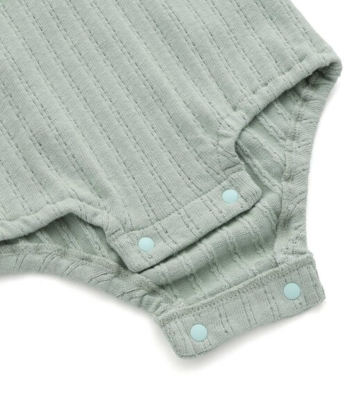 Ampersand（アンパサンド）の「ビッグカラーロンパス&ブルマセット（ロンパース・キッズ・ライトグレー/ベージュ/キナリ/ミント・60/70/80）」の9枚目の写真