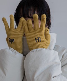 VACANCY(ヴァカンシー)のロゴ刺繍グローブ手袋/スマホ対応/新色追加(手袋)