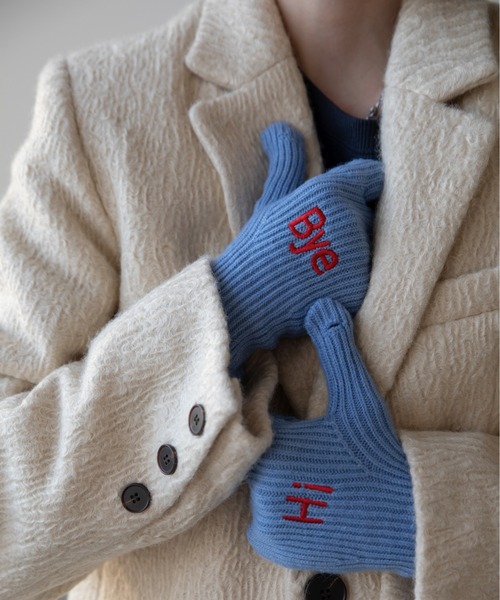 ロゴ刺繍グローブ手袋/スマホ対応/新色追加（手袋）｜VACANCY