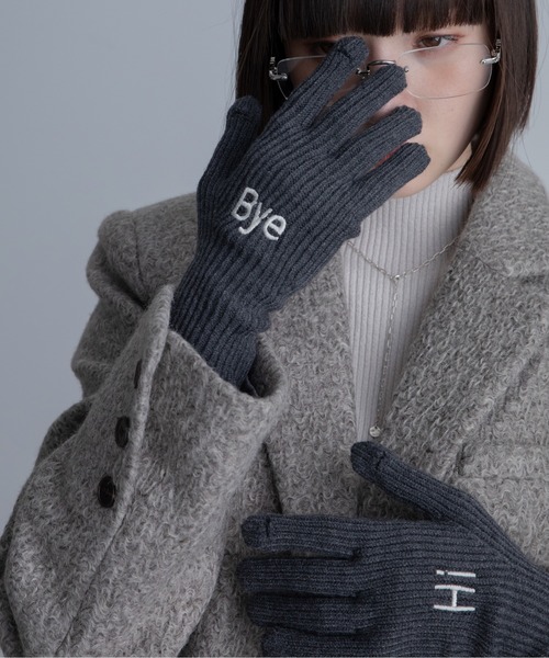 ロゴ刺繍グローブ手袋/スマホ対応/新色追加（手袋）｜VACANCY