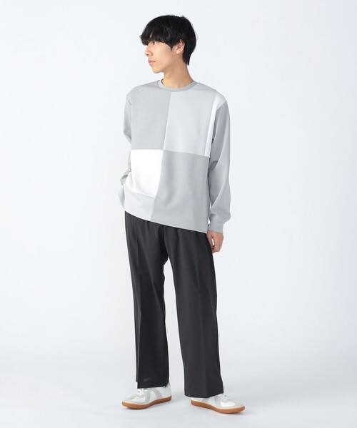 BEAMS HEART(ビームスハート)の「ポリエステルトロ 2タック ワイドパンツ(スラックス・メンズ・チャコールグレー/ネイビー/ブラック・LARGE/MEDIUM/SMALL)」の9枚目の写真