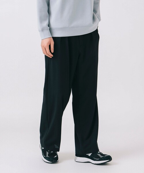 ビームスプラス　2タック　ワイドテーパードパンツ Wide tapered two tuck slacks / ワイドテーパード 2タック