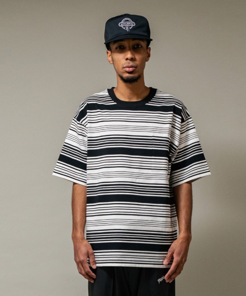 APPLEBUM:Rhythm Border” Pocket T-shirt Rhythm Border” Pocket T-shirt（Tシャツ/カットソー
