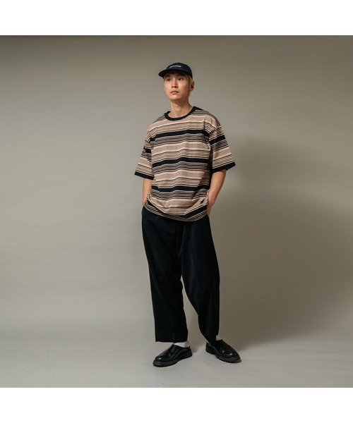 APPLEBUM(アップルバム)の「"Rhythm Border” Pocket T-shirt(Tシャツ/カットソー・メンズ・ホワイト/ベージュ・X-LARGE/LARGE/MEDIUM)」の3枚目の写真
